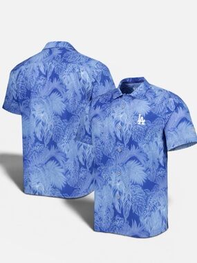 Los Angeles Dodgers Tommy Bahama Royal Coast Button-Up Camp Shirt